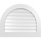 Ekena Millwork Round Top Surface Mount PVC Gable Vent: Functional, w/ 3-1/2"W x 1"P Standard Frame, 32"W x 26"H GVPRT32X2601SF - alternate 1